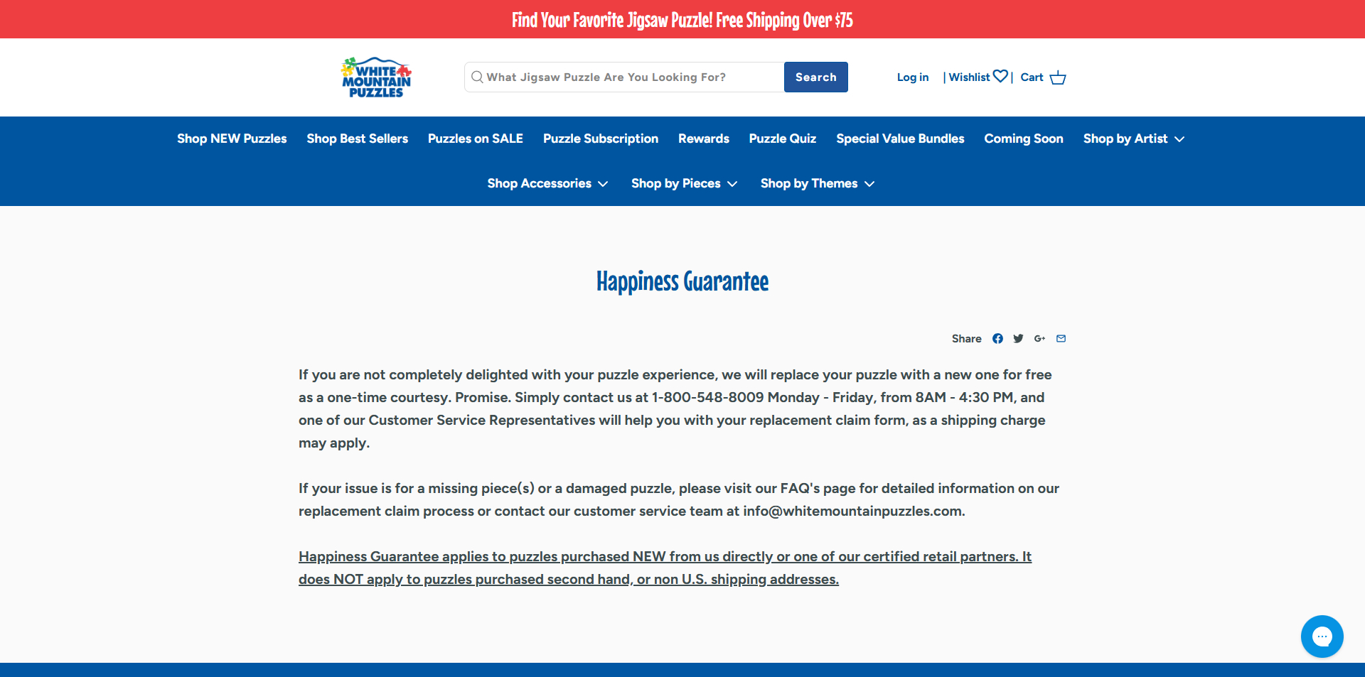 White Mountain Puzzles Promo Code